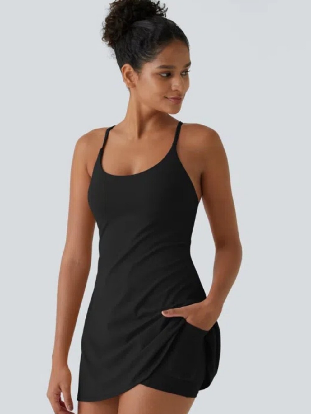Halara SoftlyZero Backless Active Dress-Easy Peezy - Picture 4 of 10